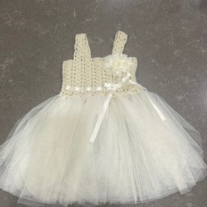 Tulle knitted dress! Size 0-6 months